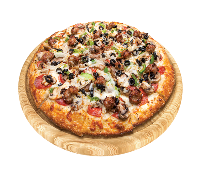 Combination pizza from Supreme Pizza on Northgate Boulevard